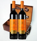特价 澳洲原装原瓶进口红酒 干红 黄金汉宫 双支装 皮盒